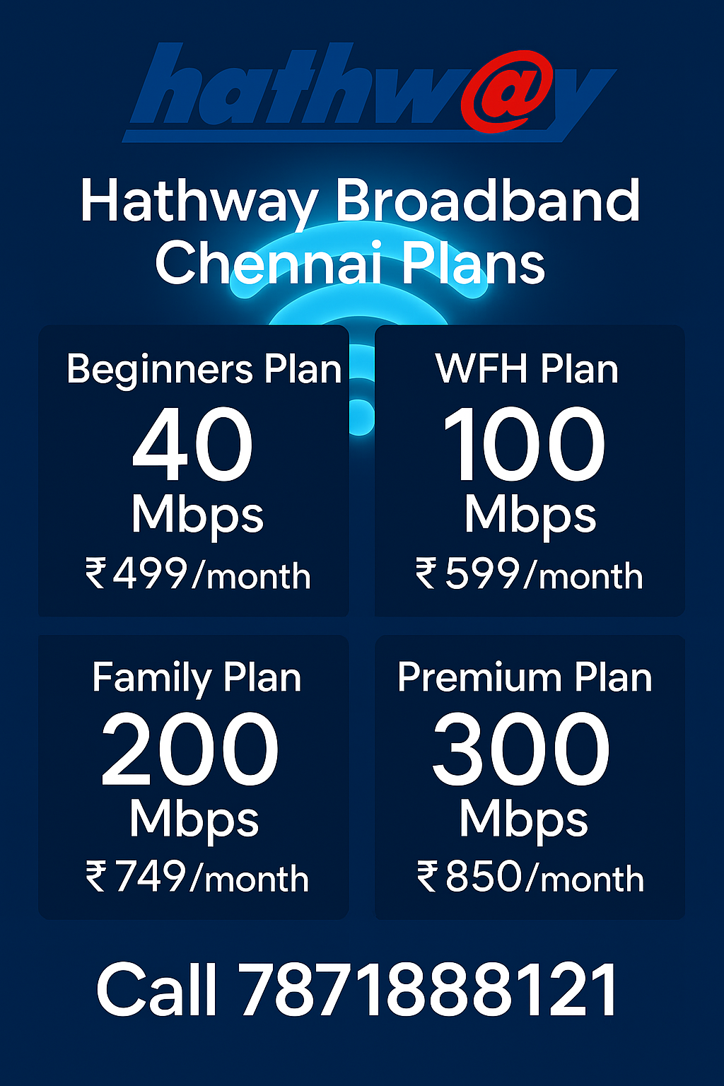 hathway chennai unlimited fiber broadband
